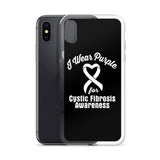 Cystic Fibrosis Awareness I Wear Purple iPhone Case - The Awareness Store