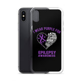 Epilepsy Awareness I Wear Purple iPhone Case - The Awareness Store