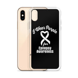 Epilepsy Awareness I Wear Purple iPhone Case - The Awareness Store