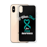 PCOS Awareness I Wear Teal iPhone Case - The Awareness Store