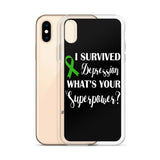 Depression Awareness I Survived, What's Your Superpower? iPhone Case - The Awareness Store