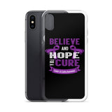 Crohn's Awareness Believe & Hope for a Cure iPhone Case