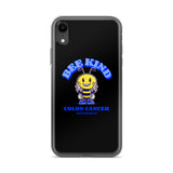 Colon Cancer Awareness Bee Kind iPhone Case
