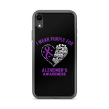 Alzheimer's Awareness I Wear Purple iPhone Case