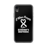 Alzheimer's Awareness I Wear Purple iPhone Case - The Awareness Store