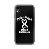 Crohn's Awareness I Wear Purple iPhone Case - The Awareness Store