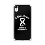 Crohn's Awareness I Wear Purple iPhone Case - The Awareness Store