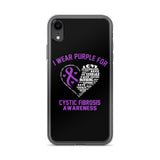 Cystic Fibrosis Awareness I Wear Purple iPhone Case - The Awareness Store