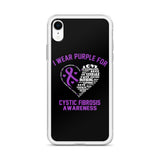 Cystic Fibrosis Awareness I Wear Purple iPhone Case - The Awareness Store