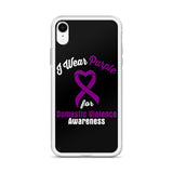 Domestic Violence Awareness I Wear Purple iPhone Case