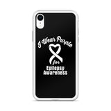 Epilepsy Awareness I Wear Purple iPhone Case