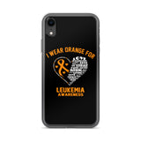 Leukemia Awareness I Wear Orange iPhone Case