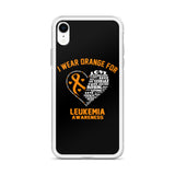 Leukemia Awareness I Wear Orange iPhone Case