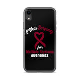 Multiple Myeloma Awareness I Wear Burgundy iPhone Case