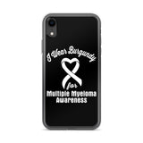 Multiple Myeloma Awareness I Wear Burgundy iPhone Case - The Awareness Store