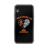 Multiple Sclerosis Awareness I Wear Orange iPhone Case - The Awareness Store