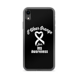 Multiple Sclerosis Awareness I Wear Orange iPhone Case - The Awareness Store
