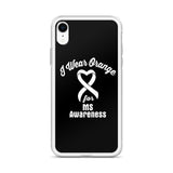 Multiple Sclerosis Awareness I Wear Orange iPhone Case - The Awareness Store