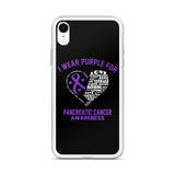 Pancreatic Cancer Awareness I Wear Purple iPhone Case