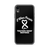 Pancreatic Cancer Awareness I Wear Purple iPhone Case - The Awareness Store