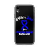 Prostate Cancer Awareness I Wear Blue iPhone Case