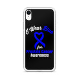 Prostate Cancer Awareness I Wear Blue iPhone Case