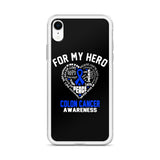 Colon Cancer Awareness For My Hero iPhone Case