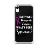 Pancreatic Cancer Awareness I Survived, What's Your Superpower? iPhone Case