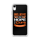 Multiple Sclerosis Awareness Believe & Hope for a Cure iPhone Case