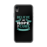 Ovarian Cancer Awareness Believe & Hope for a Cure iPhone Case