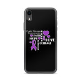 Cystic Fibrosis Awareness Faith, Hope, Courage iPhone Case