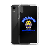 Colon Cancer Awareness Bee Kind iPhone Case