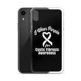 Cystic Fibrosis Awareness I Wear Purple iPhone Case - The Awareness Store