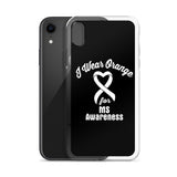 Multiple Sclerosis Awareness I Wear Orange iPhone Case - The Awareness Store