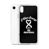 Multiple Sclerosis Awareness I Wear Orange iPhone Case - The Awareness Store