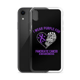 Pancreatic Cancer Awareness I Wear Purple iPhone Case