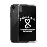 Pancreatic Cancer Awareness I Wear Purple iPhone Case - The Awareness Store