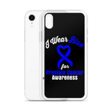 Prostate Cancer Awareness I Wear Blue iPhone Case