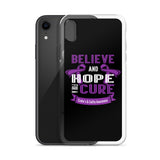 Crohn's Awareness Believe & Hope for a Cure iPhone Case