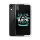 Ovarian Cancer Awareness Believe & Hope for a Cure iPhone Case