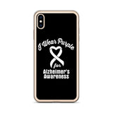 Alzheimer's Awareness I Wear Purple iPhone Case - The Awareness Store