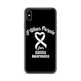 Crohn's Awareness I Wear Purple iPhone Case