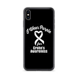 Crohn's Awareness I Wear Purple iPhone Case - The Awareness Store