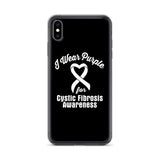 Cystic Fibrosis Awareness I Wear Purple iPhone Case - The Awareness Store