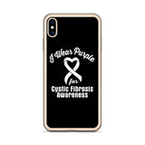 Cystic Fibrosis Awareness I Wear Purple iPhone Case - The Awareness Store
