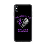 Epilepsy Awareness I Wear Purple iPhone Case - The Awareness Store
