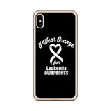 Leukemia Awareness I Wear Orange iPhone Case