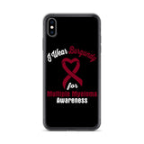 Multiple Myeloma Awareness I Wear Burgundy iPhone Case