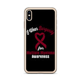 Multiple Myeloma Awareness I Wear Burgundy iPhone Case