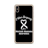 Multiple Myeloma Awareness I Wear Burgundy iPhone Case - The Awareness Store